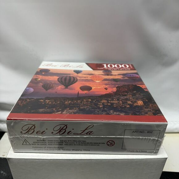 Bei Bi La Jigsaw Puzzle 1000 Piece Hot Air Balloons Festival Sunset NEW - Picture 5 of 6